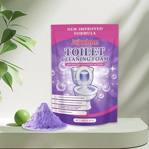Toilet cleaner powder foam - toilet,